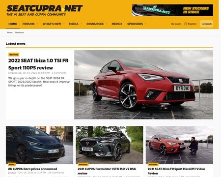 website thubmnail of SeatCupra.net