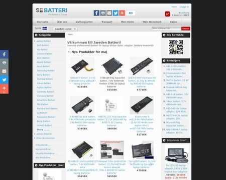 website thubmnail of Sebatteri.se