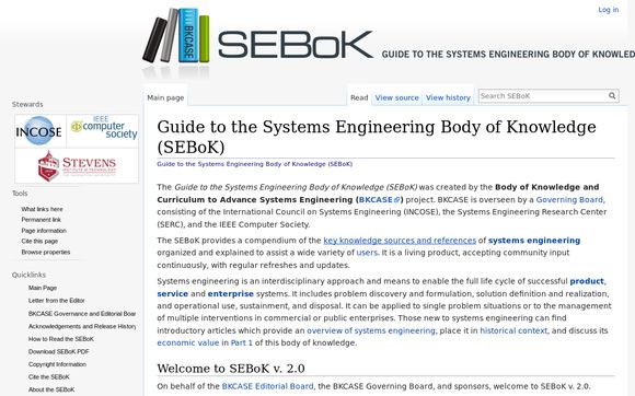 Thumbnail of Sebokwiki.org