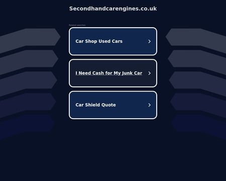 website thubmnail of Secondhandcarengines.co.uk