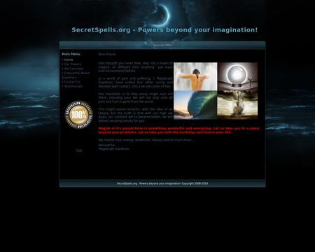 website thubmnail of Secretspells.org
