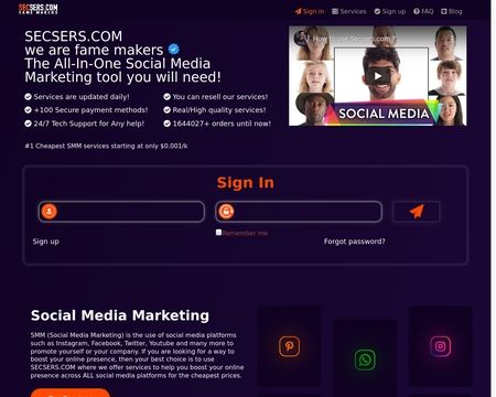 website thubmnail of Secsers