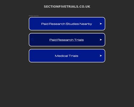 website thubmnail of Section Five Trials