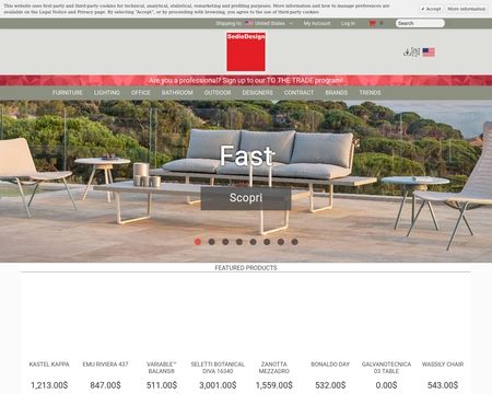 website thubmnail of Sediedesign.it