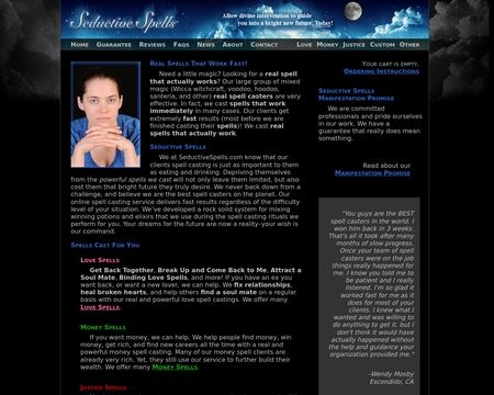 website thubmnail of Seductive Spells