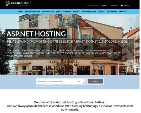 website thubmnail of SeekDotNet