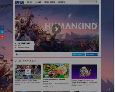 website thubmnail of Sega