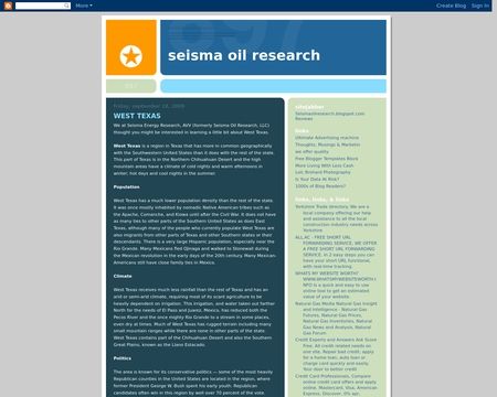 website thubmnail of Seisma Oil Research