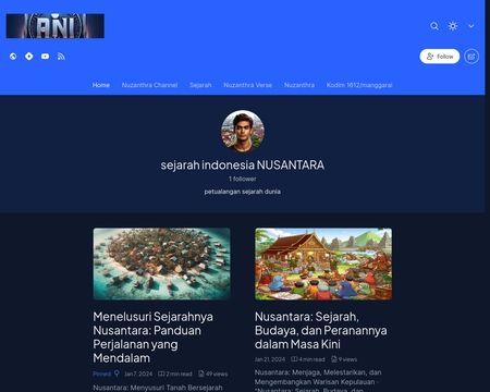 website thubmnail of Sejarah.hashnode.dev