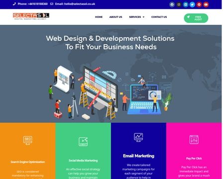 website thubmnail of Selectasol.co.uk