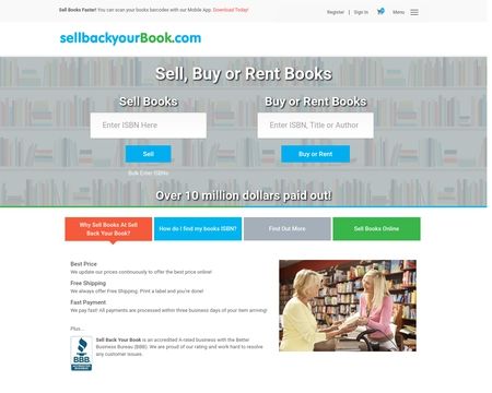 website thubmnail of Sellbackyourbooks