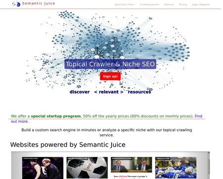 website thubmnail of Semanticjuice