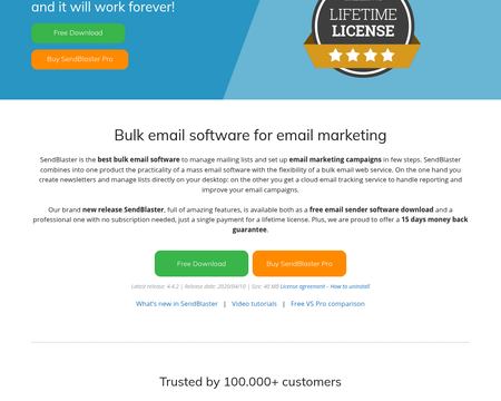website thubmnail of SendBlaster