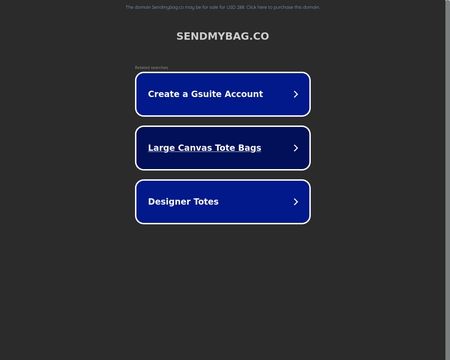 website thubmnail of Sendmybag.co