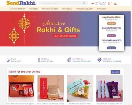 website thubmnail of SendRakhi