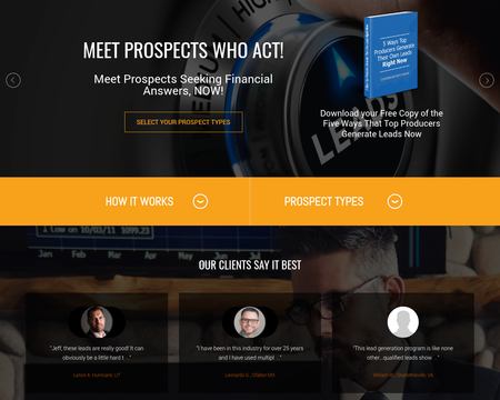 website thubmnail of SeniorLeads.com