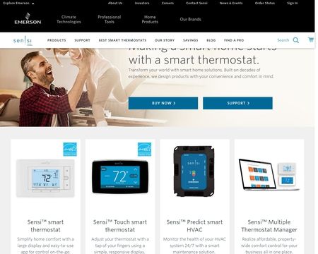 website thubmnail of Sensi.emerson