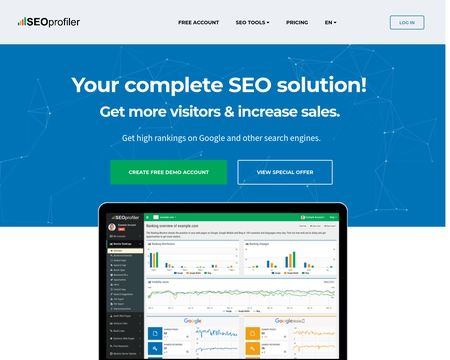 website thubmnail of SEOprofiler