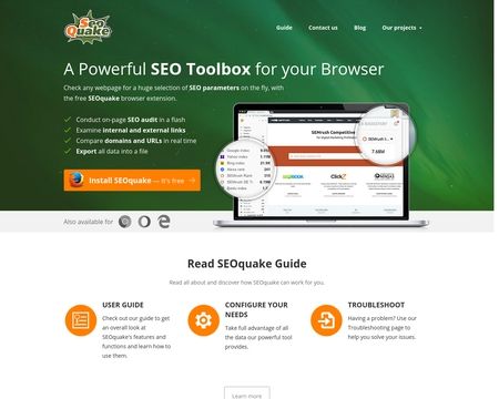 website thubmnail of Seoquake
