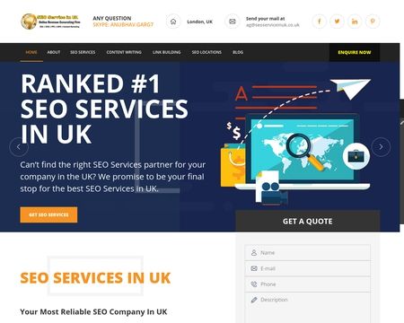 website thubmnail of SEO Services in UK