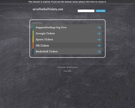 website thubmnail of Serve Football Tickets