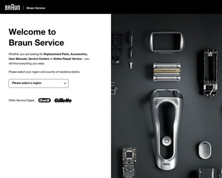 website thubmnail of Service.braun