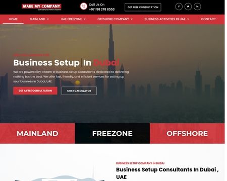website thubmnail of Setupdubai.business