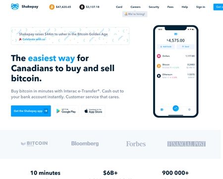 website thubmnail of Shakepay