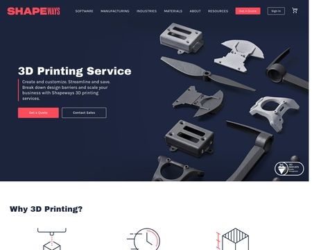 website thubmnail of Shapeways