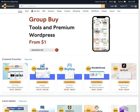 website thubmnail of Sharetool.net