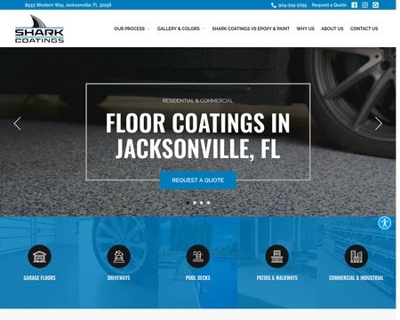 website thubmnail of Shark Floor Coatings