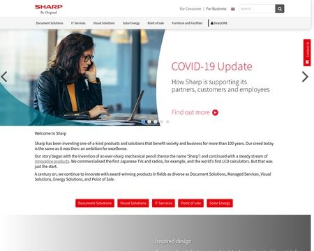 website thubmnail of Sharp.co.uk