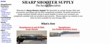 Sharp Shooter Supply - The Savage Specialists