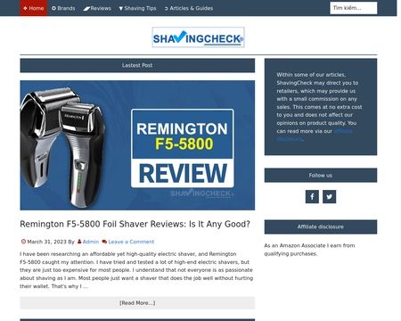 website thubmnail of Shavingcheck