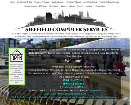 website thubmnail of Sheffield Computer Services