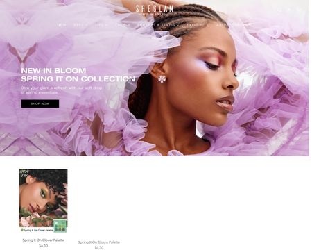 website thubmnail of Sheglam