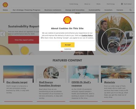 website thubmnail of Shell Oil
