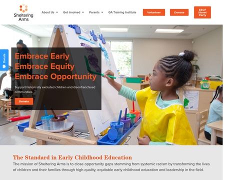 website thubmnail of Shelteringarmsforkids