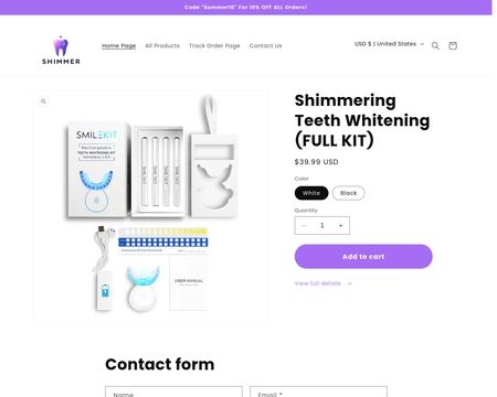 website thubmnail of Shimmeringwhite