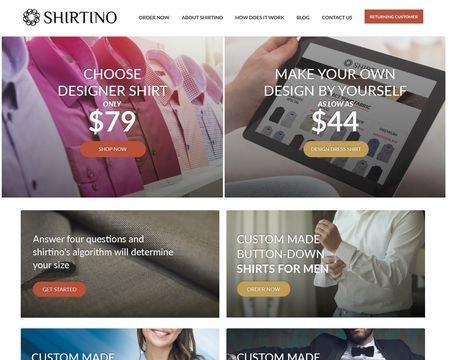 website thubmnail of Shirtino