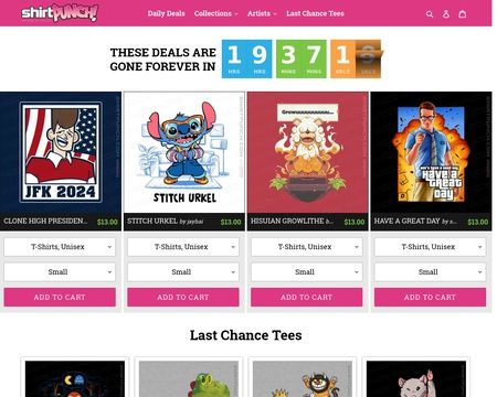 website thubmnail of ShirtPunch