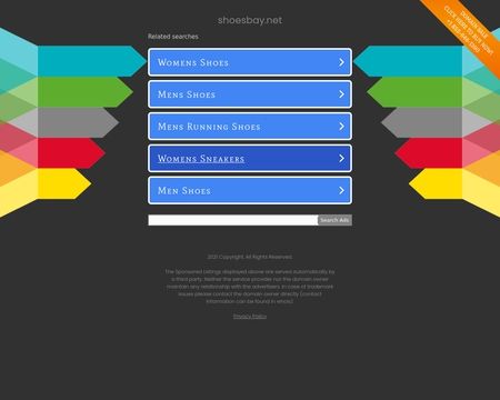 website thubmnail of Shoesbay.net