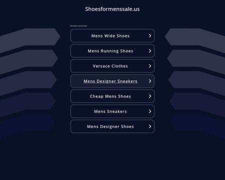 website thubmnail of Men shoes