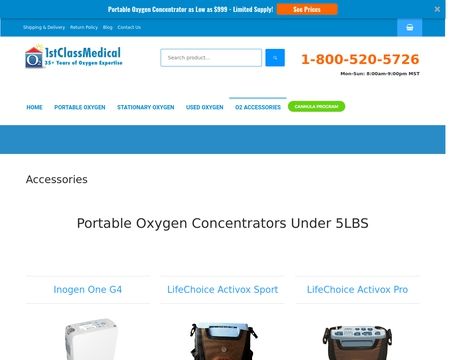 website thubmnail of 1stClassMedical