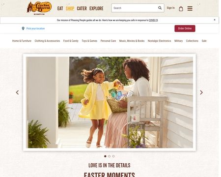 website thubmnail of Cracker Barrel