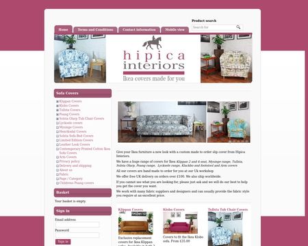 website thubmnail of Hipica Interiors