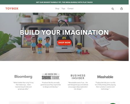 website thubmnail of Toybox 3D Printer