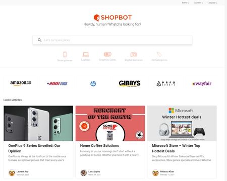 website thubmnail of ShopBot