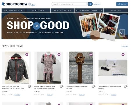 website thubmnail of ShopGoodWill