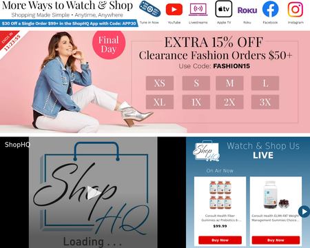 website thubmnail of ShopHQ